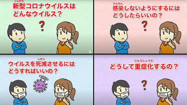 教えて！新型コロナウイルス： 正しい知識で安全な毎日を！の説明写真